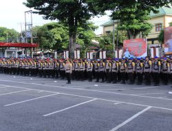 Polda Malut Lepas 845 Personil Pengamanan TPS di Maluku Utara