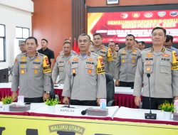 Kapolda Malut Ikuti Rakernis Gabungan Divisi Polri secara Virtual