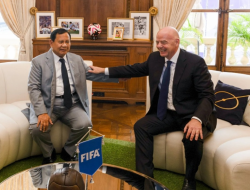 Presiden FIFA Gianni Infantino Terima Kunjungan Prabowo Subianto Di Markas FIFA Paris