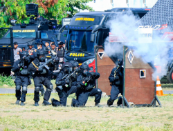 Latihan Sispamkota : Kesiapan Polda Maluku Utara Hadapi Pilkada