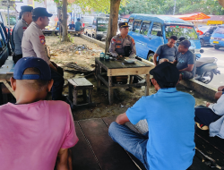 Satgas Preemtif Lakukan Sambang Di Komunitas Supir Angkot Gamalama Jelang Pilkada