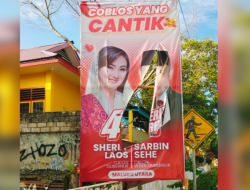 Popularitas Terus Naik, Baliho “Coblos Yang Cantik” Milik SHERLY-SARBIN Mulai Dirusak