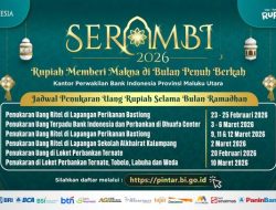 BI Maluku Utara Hadirkan SERAMBI 2026, Layanan Penukaran Uang Rupiah Sambut Ramadan dan Idul Fitri